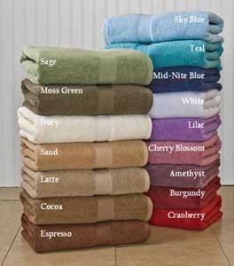 100% supima cotton bath towels Growers Collection